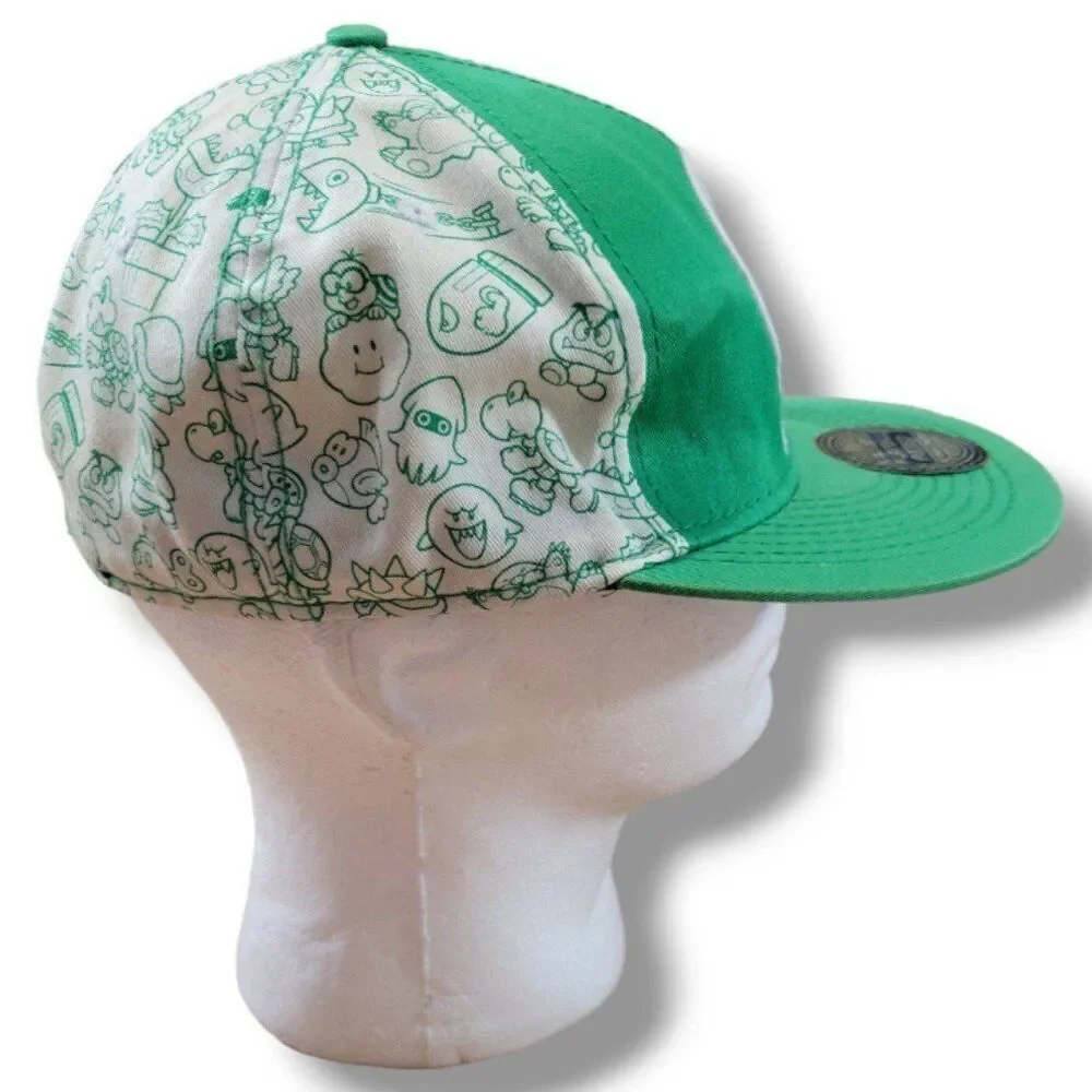 Nintendo Super Mario Hat Size Large XL L/XL Embroidery 1-UP Mushroom Get A Life